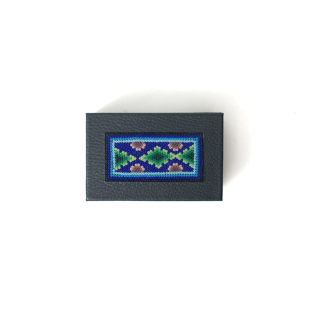 Caja Rectangular Chica con Huichol