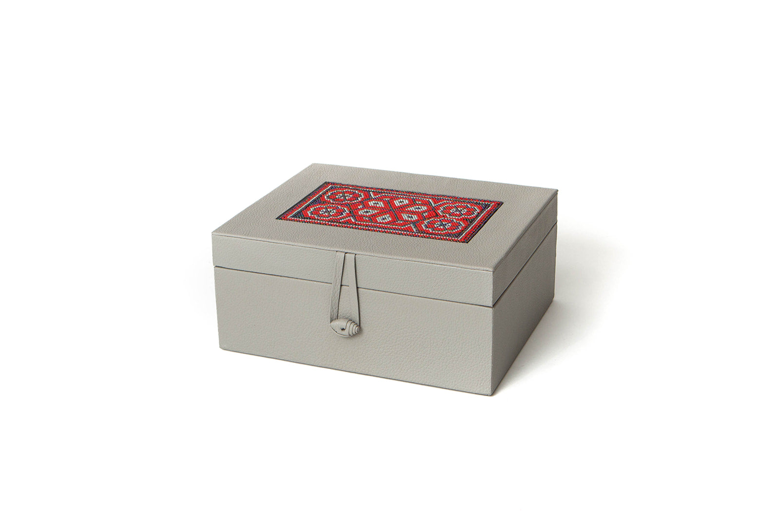 Caja Cubilete, Cartas y Domino con Huichol